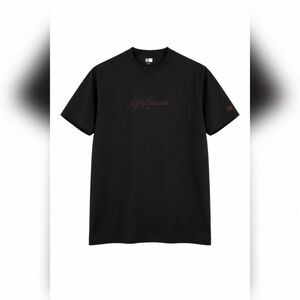 YOHJI YAMAMOTO X NEW ERA EMBROIDERED LOGO TSHIRT BLACK "NWT"
